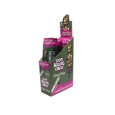 Lion Rolling Circus Bubble Gum Flavored Hemp Wraps In Decorative Display Box