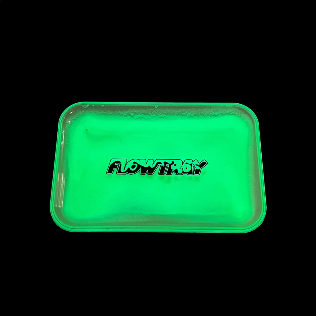 Flowtray Quicksand Glow rolling tray with endless waterfalls edge