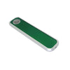 Green rectangular USB flash drive with Genius Pipe’s patented waterless filtration design