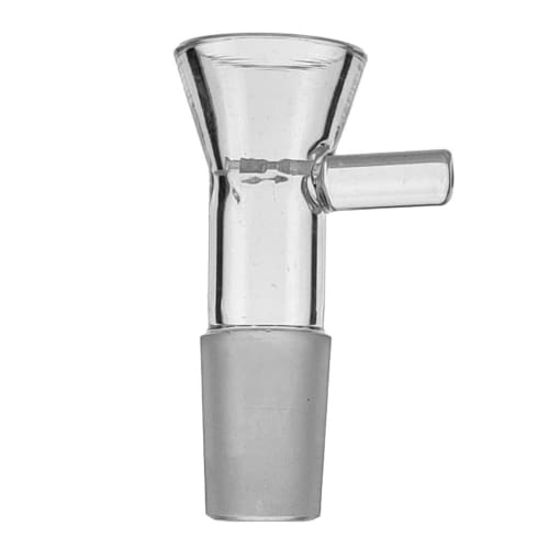 Glass Screen Funnel With Built-in Bowl - funnel-shaped glass screen for a smooth smoke