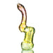 Gold Fume Glass Bubbler With Swirling Art On sale