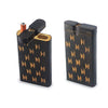 Black cigarette lighters with gold butterfly patterns for beautifully handcrafted dugouts