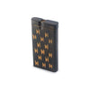 Black cigarette lighter with gold butterfly patterns for beautifully handcrafted dugouts