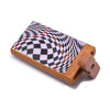 Handmade wooden dugout with checkered lid - popular smoking accessories