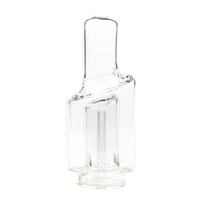 Clear glass percolator attachment for High Five Duo glass mouthpiece replacement