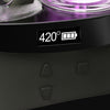 High Five Duo E-rig with digital display at 420° and full battery icon, dual-use vaporizer