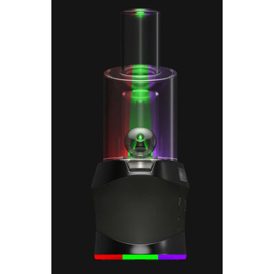 High Five Duo E-rig with illuminated chambers and sphere, emitting red, green, purple light