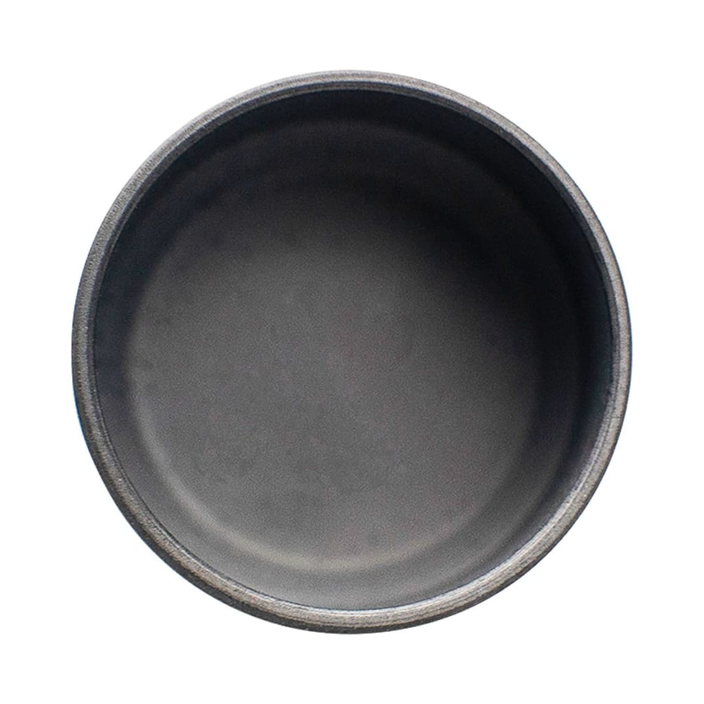 Dark gray High Five Duo silicone carbide bowl with raised rim