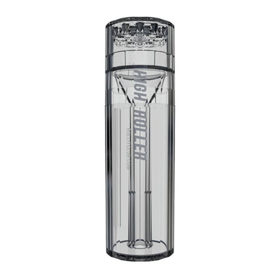 Transparent cylindrical container for Portable Rolling Paper Grinder & Packer