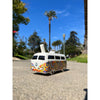 Colorful hippie bus hand pipe: Groovy Trip featuring a flower-patterned Volkswagen van