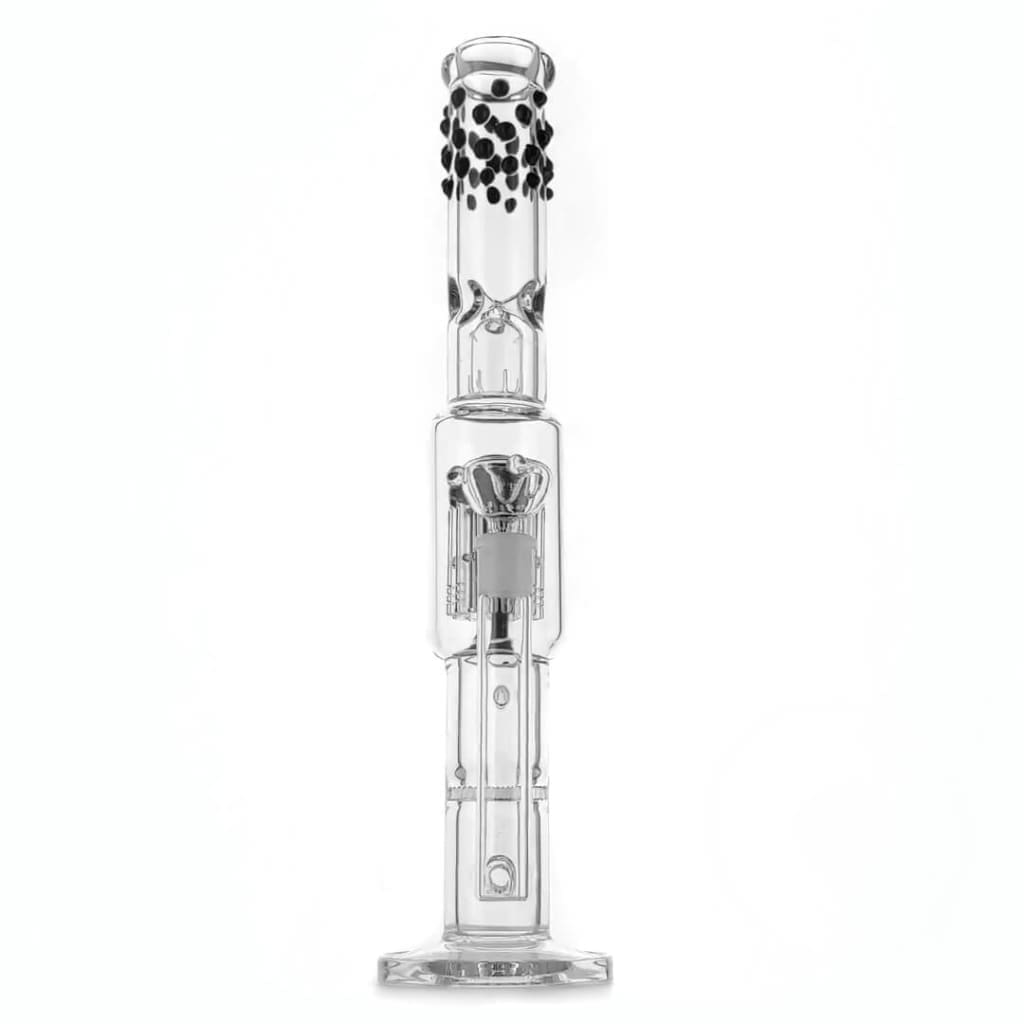 17bong with tree dome percolator and double dewars joint for smoother, cooler hits