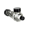 Inex Hush Hand Pipe - Glass bottle with spiral design, black caps - Best smell proof solution