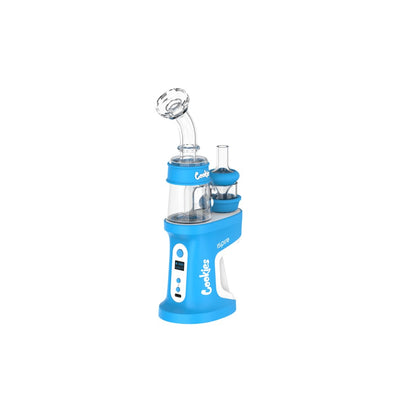 Ispire Daab: Innovative portable electronic dab rig with blue and white glass components