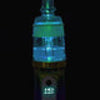 Ispire Daab: Innovative Portable Electronic Dab Rig with Glowing Blue-Green Glass Bottle