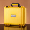 Bright yellow hard-shell Ispire Daab carrying case for innovative electronic dab rig