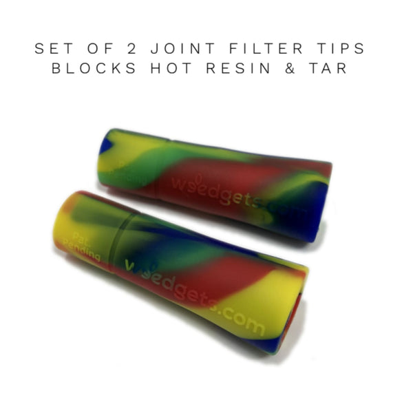 Colorful joint filter tips for weed pipe with built-in roach clip function