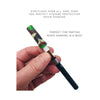 Colorful vape pen cover with joint filter tips and roach clip function for weed pipes
