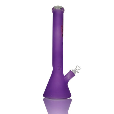 Purple beaker base 7mm water pipe 17 - Extremely Impressive Piece with Long Neck & Flared Base