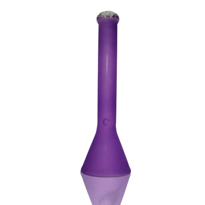 Extremely Impressive Beaker Base 7mm Water Pipe 17 - Purple Cylindrical Bong with Flared Base
