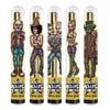 Five Colorful Vape Pens With Lion Rolling Circus Gold Hemp Designs And Pre-rolled Cones