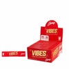 Box of Vibes Hemp King Size Rolling Papers with individual packs displayed