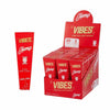 Display box with Vibes Hemp King Size Cones, ideal for long smoke sessions