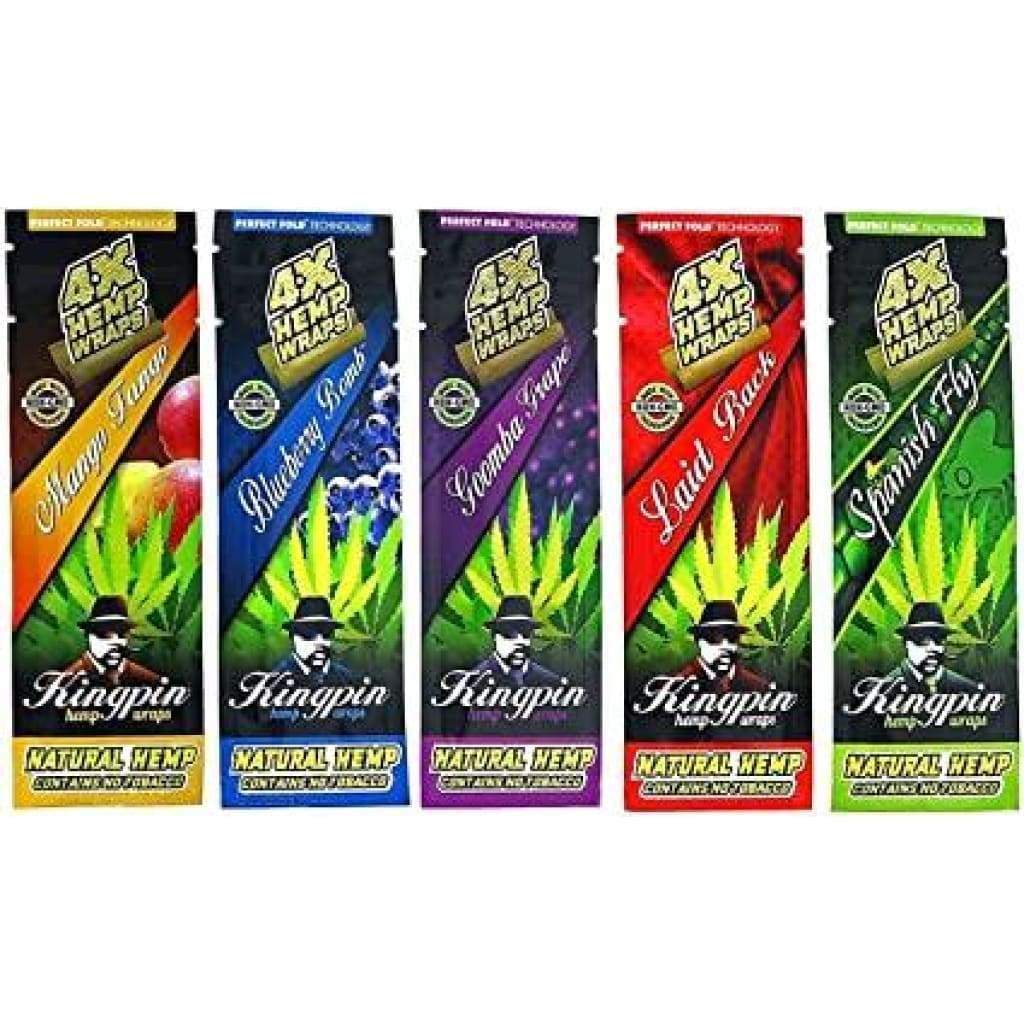 Kingpin Hemp Wraps For Blunt Connoisseurs In Diverse Flavors And Vibrant Packaging