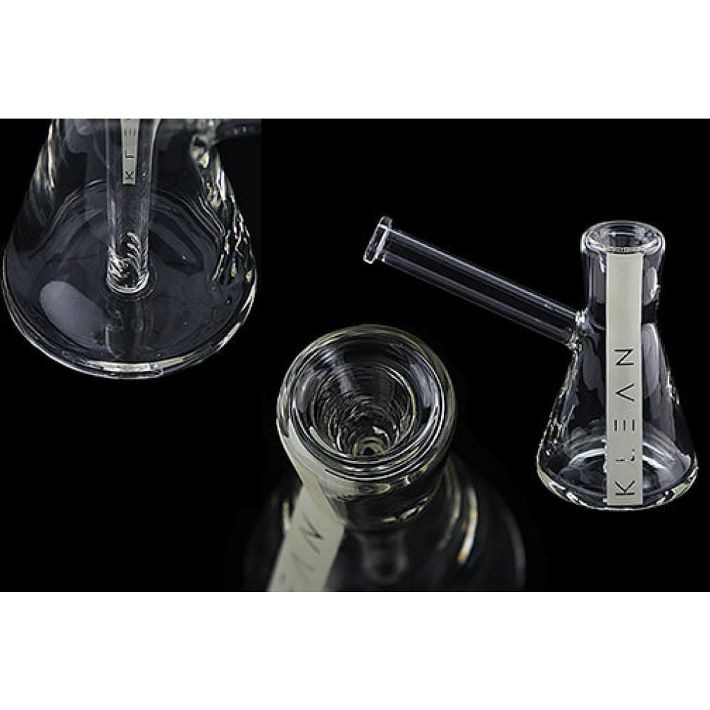 Klean Glass Bubbler With Multiple Chambers And Glow-in-the-dark Stripe For Heavy-duty Use