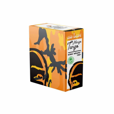 Product box of Mango Tango CBD Hemp Wraps - 25 Pack from Tasteful Toke With Kong Hemp Wraps