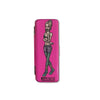 Pink Lion Rolling Circus tin tray with woman in fishnet stockings and crop top