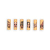 Six Lion Rolling Circus unbleached filter tips with quirky face illustrations