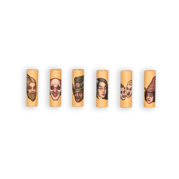 Lion Rolling Circus Filter Tips: Six illustrated cylindrical objects for a fun rolling experience