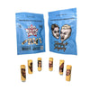 Lion Rolling Circus unbleached filter tips with unique cartoon face designs on packaging