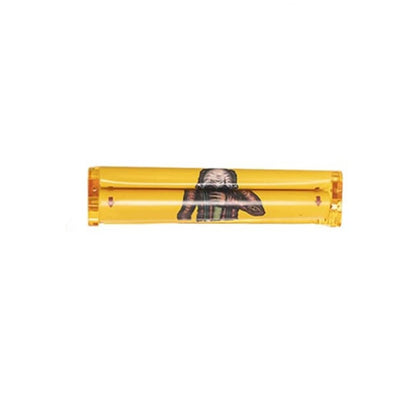 Brightly colored ’Freaky Fun Rollers’ by Lion Rolling Circus – yellow dispenser with a person’s image