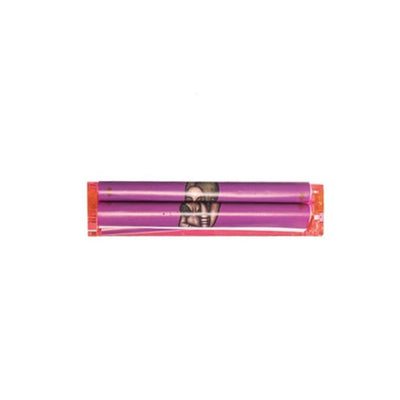 Freaky Fun Rollers by Lion Rolling Circus: Purple rolling paper with face design, vibrant roller
