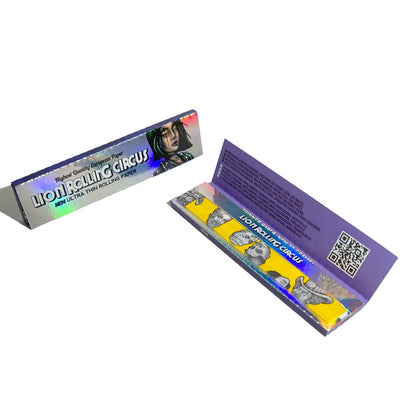 Lion Rolling Circus Silver Line ultra-thin holographic rolling papers