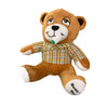 Brown teddy bear in plaid shirt, Lit Plush Benny Cuddly Smoking Buddy perfect stoner gift