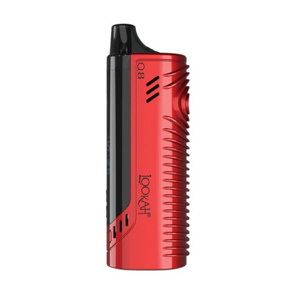 Lookah Q8 Portable E-nail Vaporizer for Waxy Oils with Red and Black Ribbed Design