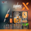 Tattoo machine kit ’Seahorse X All in One’ by Lookah: Orange and silver concentrate vaporizer