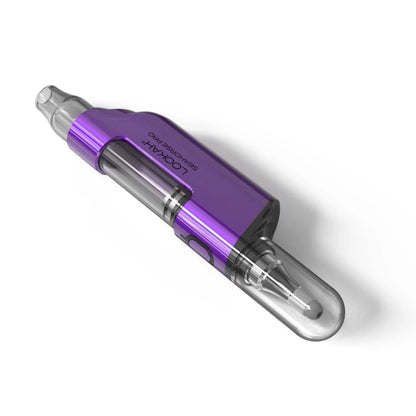 Purple and silver Lookah Seahorse Pro electric nectar collector kit with clear tank