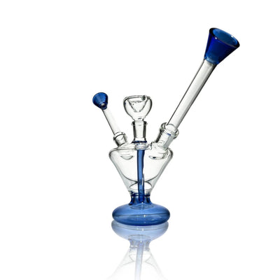 Valentine’s Day Two-piece Beaker Bong with Blue Accents for Love Birds Lovin