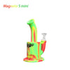 Colorful Waxmaid Magneto s Mini Platinum Cured Silicone Water Pipe With Glass Bowl