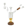 Marley Natural™ Black Walnut Riggler with Handblown Borosilicate Glass and Wooden Base