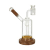 Marley Natural™ Black Walnut Riggler with Handblown Borosilicate Glass and Wooden Base