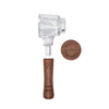 Glass-headed hammer with wooden handle from Refined Black Walnut and Glass Spoon Pipe