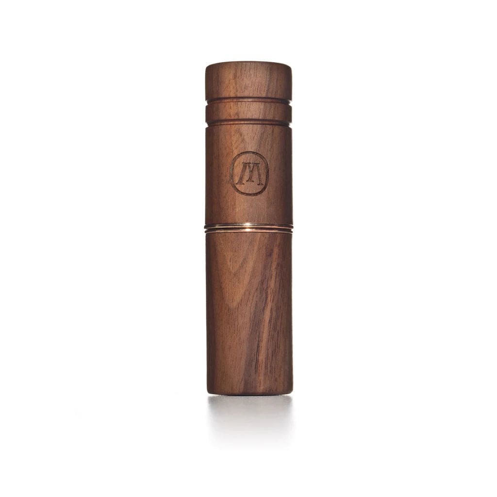 Marley Natural Holder - Small Wooden Cylindrical Container with Engraved Logo for Pre-rolls