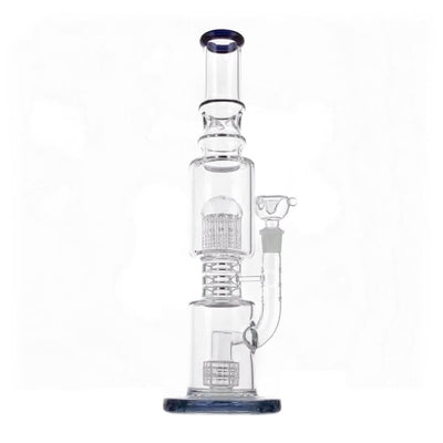 16thick Glass Tree Percolator Bong for Dry Herbs with Arm Tree Percolators and Multiple Chambers