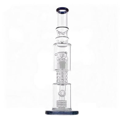 16thick Glass Tree Percolator Bong with multiple chambers and percolators for dry herbs