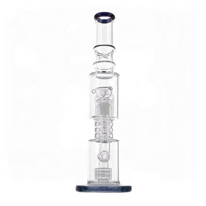 16thick Glass Tree Percolator Bong with multiple chambers and percolators for dry herbs