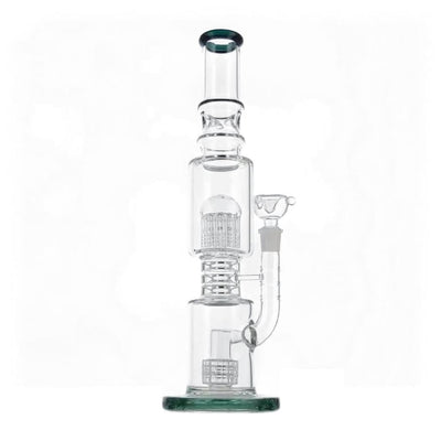 16thick Glass Tree Percolator Bong with multiple percolators and bowl attachment